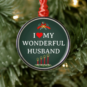 Ich Liebe meine wunderbare Ehefrau, Weihnachten, Ornament Aus Metall