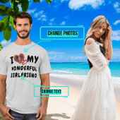 Ich Liebe meine wunderbare Freundin Doppelherz T-Shirt