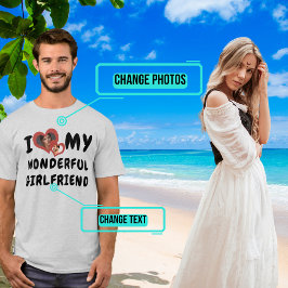 Ich Liebe meine wunderbare Freundin Doppelherz T-Shirt