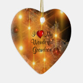Ich Liebe meine wunderbare Grandson Keramik Orname Keramik Ornament (Rechts)