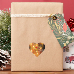 Ich Liebe meine wunderbare Schwester Herz-Aufkleber