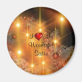 Ich Liebe meine wunderbare Schwester Magnet (Vorne)