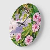 Ich Liebe meine wunderbare Schwester - tropische L Große Wanduhr (Winkel)