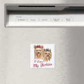 Ich Liebe meine Yorkies Magnet (In Situ (Geschirrspüler))