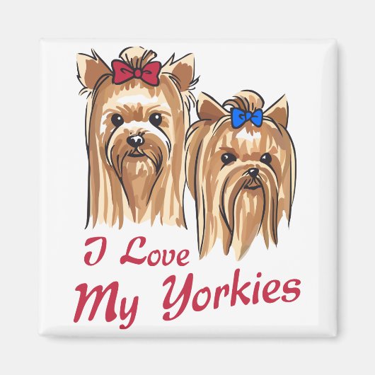 Ich Liebe meine Yorkies Magnet (Vorne)