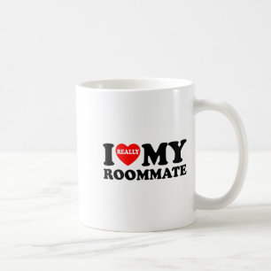 Ich liebe meine Zimmergenossin Herz lustige Partyg Kaffeetasse