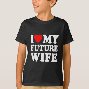Ich liebe meine zukünftige Frau Lustige Freundin V T-Shirt