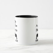 Ich Liebe meine ZWEI australische Schäfer-Kaffee-T Tasse (Zentrum)