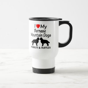 Ich Liebe meine zwei Berner Hunde Tasse