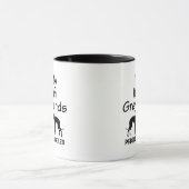 Ich Liebe meine zwei italienischen Windhunde-Tasse Tasse (Zentrum)