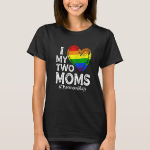 Ich Liebe meine zwei Mamas Lesben Mama Kind-Kind-K T-Shirt