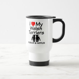 Ich Liebe meine zwei walisische Terrier-Tasse Reisebecher
