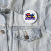 Ich Liebe meine Zwillingsschwester Button (Beispiel)