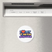 Ich Liebe meine Zwillingsschwester Magnet (In Situ (Geschirrspüler))