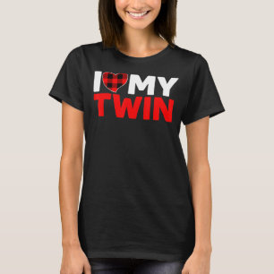 Ich Liebe meine Zwillingsschwester Schwester Brüde T-Shirt