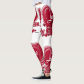 Ich Liebe meinem Cousin rote Herzen Leggings (Links)