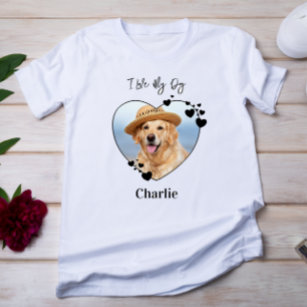 Ich Liebe meinem Hund Personalisiertes Heart Pet F T-Shirt