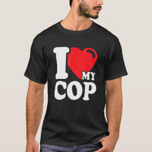 Ich Liebe meinem Polizist Funny Hot Polizist Poliz T-Shirt