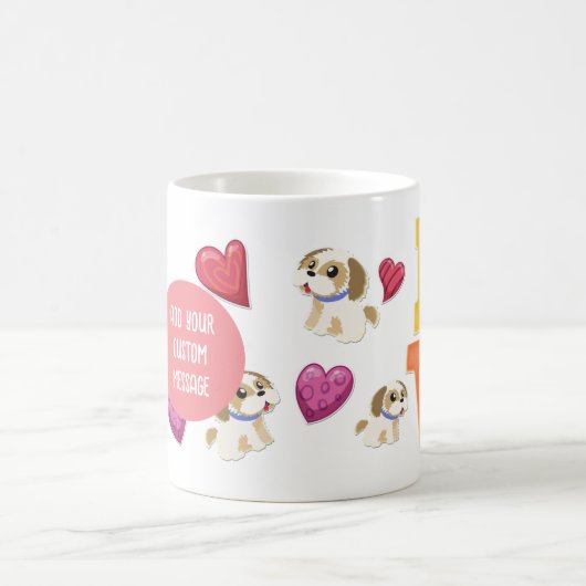 Ich Liebe meinem schih tzu Hund Pet leuchtendes He Kaffeetasse (Mittel)