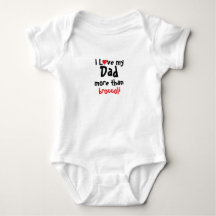 Ich Liebe meinem Vater Funny Daddy Baby Bodysuit