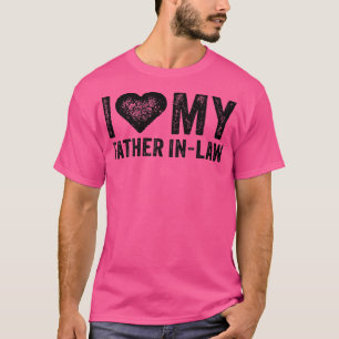 Ich Liebe meinem Vater im Jura Red Heart Vatertag T-Shirt
