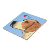Ich Liebe meinen American Foxhound Fliese (Seite)