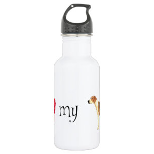 Ich Liebe meinen American Foxhound Trinkflasche