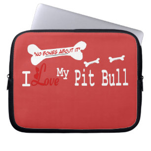 Ich Liebe meinen amerikanischen Pit Bull Terrier D Laptopschutzhülle