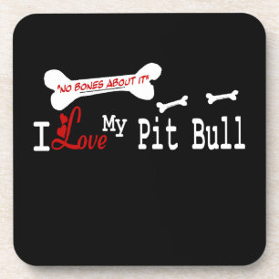 Ich Liebe meinen amerikanischen Pit Bull Terrier D Untersetzer