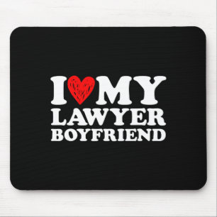 Ich liebe meinen Anwalt Freund BF Valentinstag Fra Mousepad