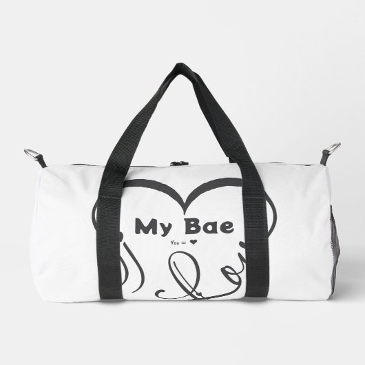 Ich liebe meinen Bae • Du = ♥ Duffle Bag (Vorderseite)