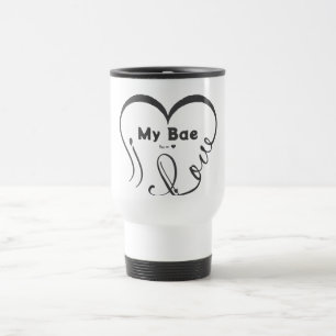 Ich liebe meinen Bae • Du = ♥ Reisebecher