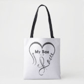 Ich liebe meinen Bae • Du = ♥ Tasche (Vorderseite)