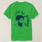 Ich Liebe meinen Bart 3 T-Shirt (Design vorne)