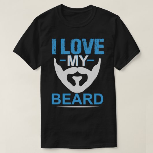 Ich Liebe meinen Bart T-Shirt (Design vorne)