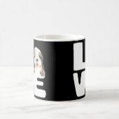 Ich Liebe meinen bärtigen Collie Hund Kaffeetasse (Mittel)