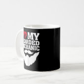 Ich Liebe meinen Bartmechaniker Kaffeetasse (Vorderseite Links)