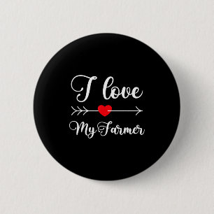 Ich liebe meinen Bauern Zitat Bauernfrau Freundin Button