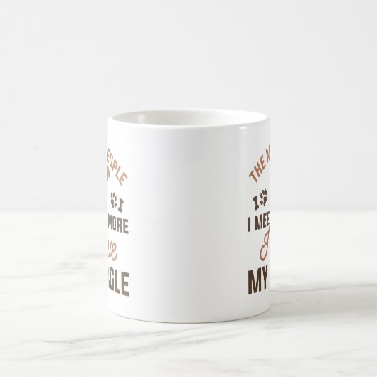 Ich Liebe meinen Beagle Kaffeetasse (Mittel)