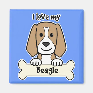 Ich Liebe meinen Beagle Magnet