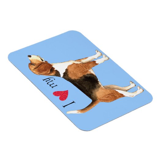 Ich Liebe meinen Beagle Magnet (Rechte Seite)