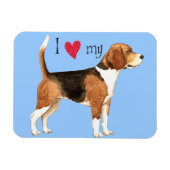 Ich Liebe meinen Beagle Magnet (Horizontal)