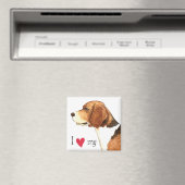 Ich Liebe meinen Beagle Magnet (In Situ (Geschirrspüler))