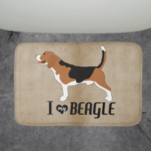 Ich Liebe meinen Beagle rustikal