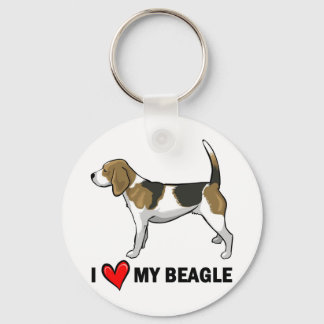 Ich Liebe meinen Beagle Schlüsselanhänger