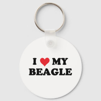 Ich Liebe meinen Beagle Schlüsselanhänger