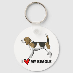 Ich Liebe meinen Beagle Schlüsselanhänger