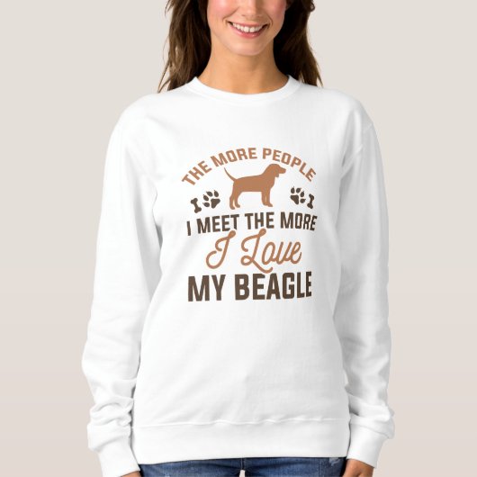 Ich Liebe meinen Beagle Sweatshirt (Vorderseite)