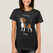 Ich Liebe meinen Beagle T-Shirt (Vorderseite)