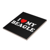 Ich Liebe meinen Beagle Tile Fliese (Seite)